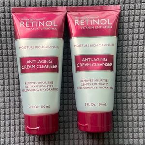 (Pack of 2) Skincare Cosmetics Retinol Anti-Aging Cream Cleanser 5oz